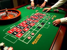 Live roulette wheel broadcast in multi-camera studio